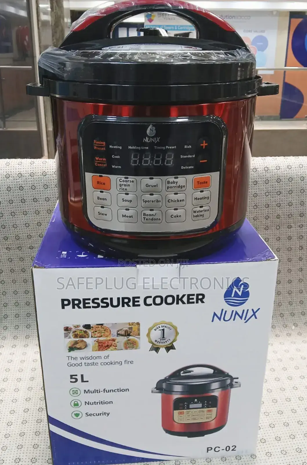 Nunix Pc-02 High Pressure Electric Cooker/ Rice Cooker - 5 Litres