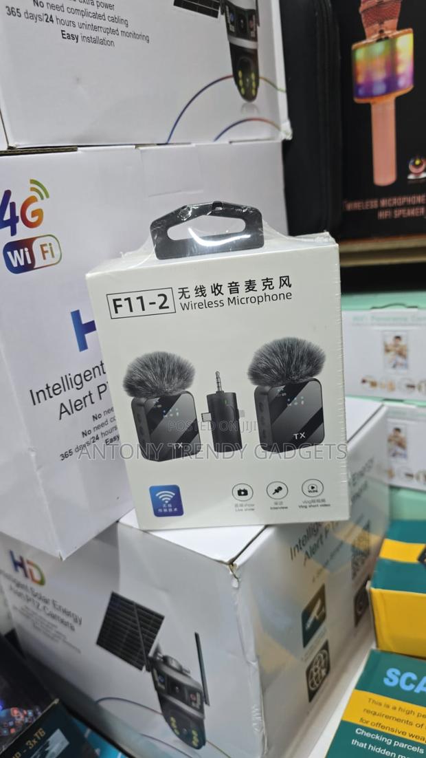 F11-2 Dual Mini Wireless Microphone Set For Vlogging - thumbnail 3