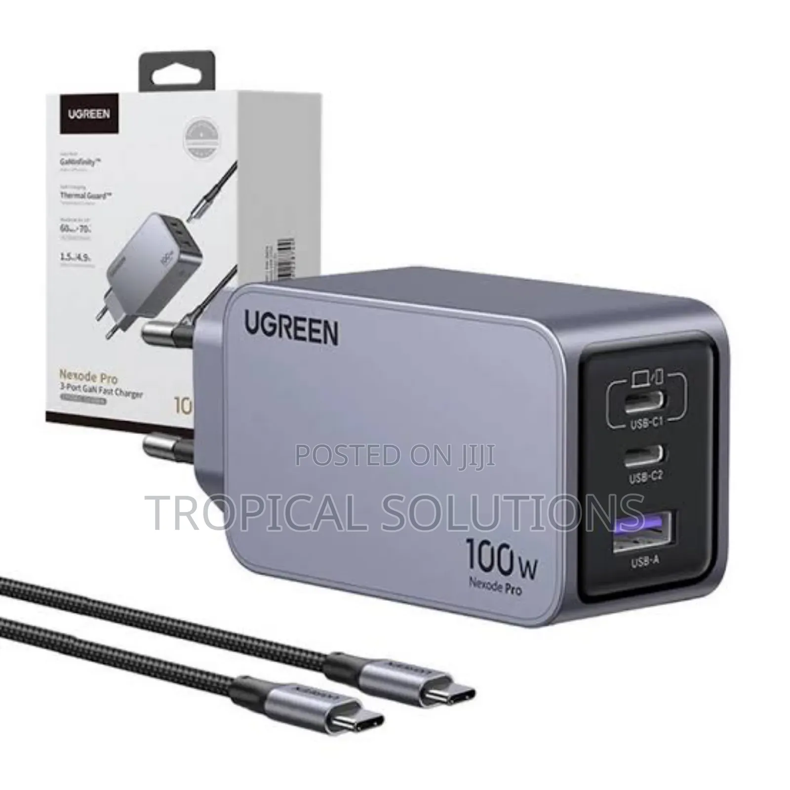 Ugreen Nexode Pro 100w 3-Port Gan Fast Charger 1.5m 100w X757
