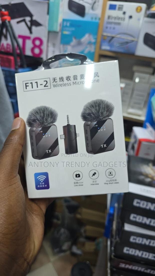 F11-2 Wireless Lavalier Microphones For Interviews & Live - thumbnail 2