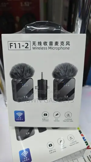 F11-2 Dual Wireless Clip-on Mics With Noise Cancellation