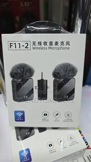 F11-2 Dual Wireless Clip-on Mics With Noise Cancellation