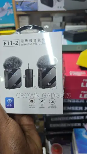 F11-2 Dual Wireless Clip-on Mics With Noise Cancellation