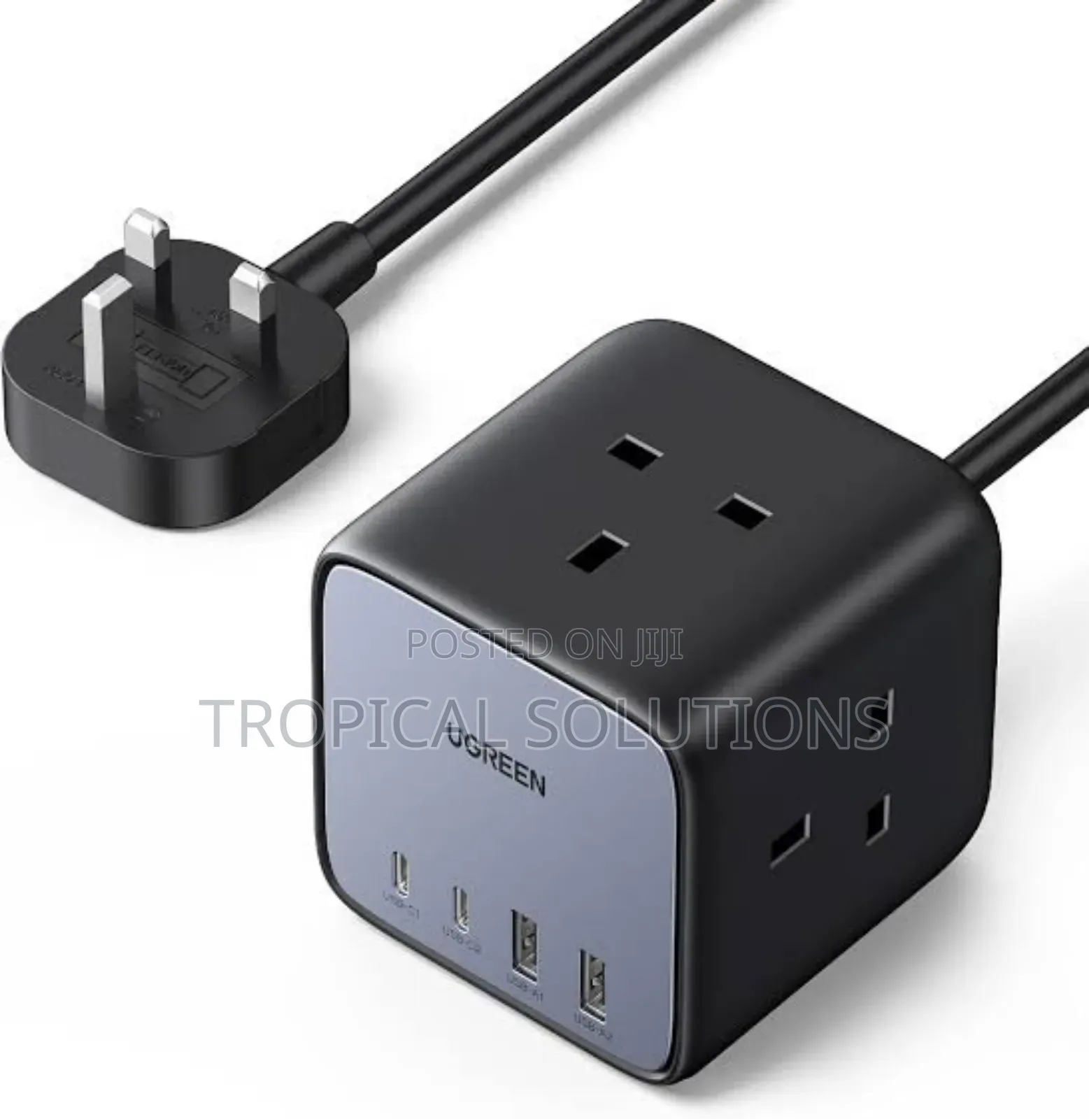 Ugreen Diginest Cube Power Strip 3ac Outlets+ 65w 2a2c 1.8m Cd268