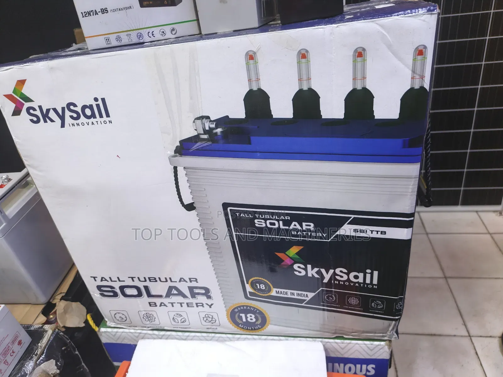 Sky Sail Innovation 12v 200ah Tall Tubular Solar Battery