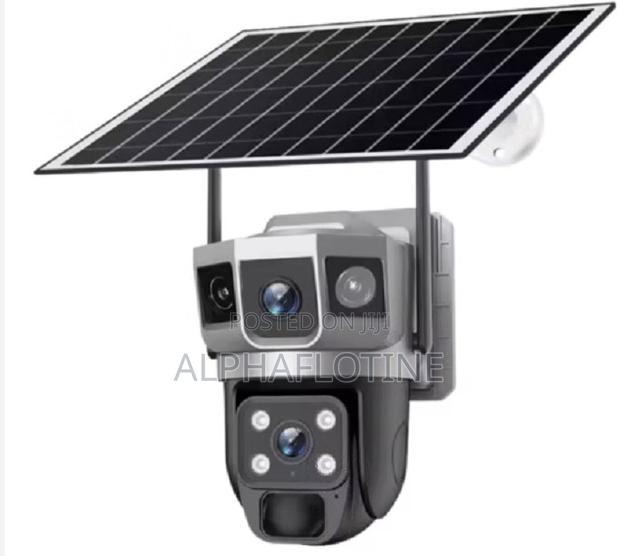 V380 Pro 4mp Dual Lens Solar Panel Security Camera 4g Simcard Outdoor