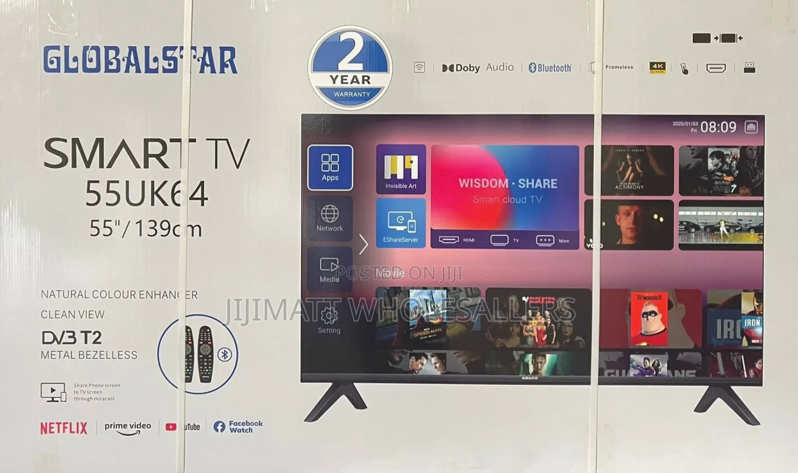 Globalstar Tv 55 Inches. Smart