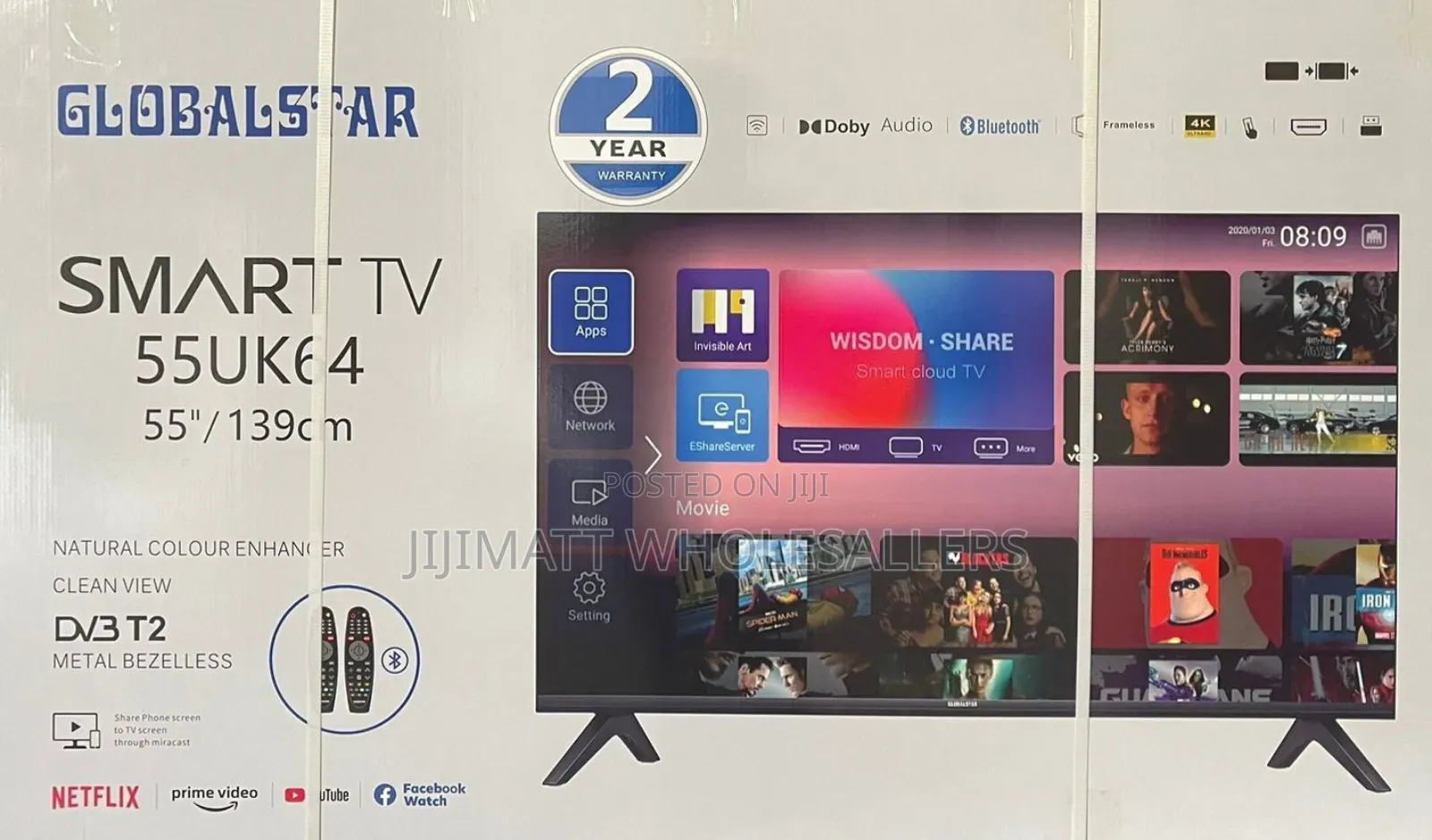 Globalstar Tv 55 Inches. Smart