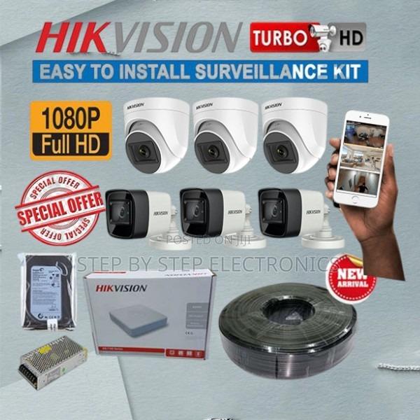 Hikvision 6 Camera 2mp 1080p CCTV Kit With 8 Channel DVR + 100m Cable