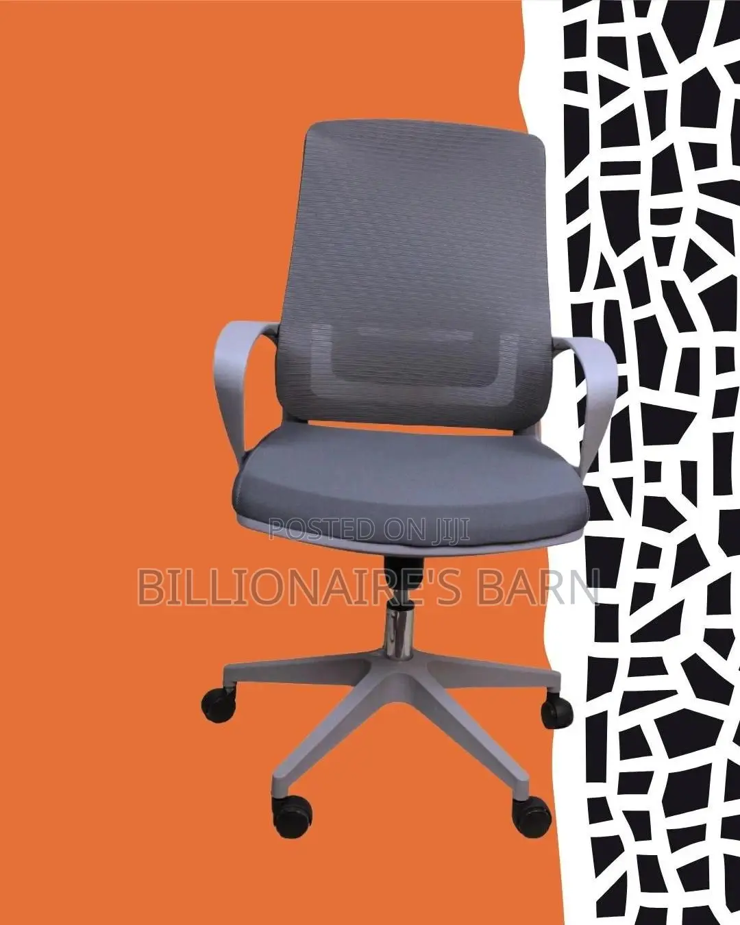 Grey Ergonomic Mesh Office Chair (Comfy) — Restocked!