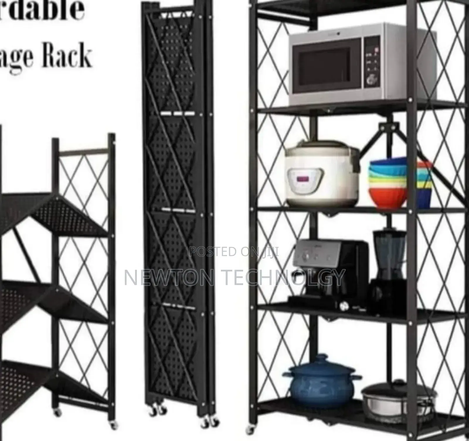 Foldable Storage Rack 
5 Layer 
*Black and White