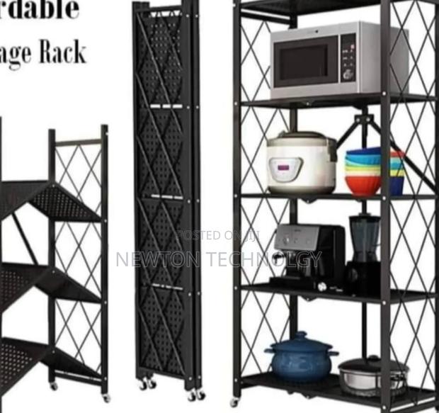 Foldable Storage Rack 
5 Layer 
*Black and White