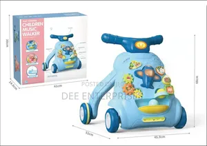 Foldable Baby Walker With Wheels, Music and Toys