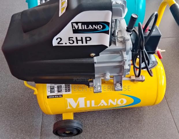 Milano Electric Air Compressor 25litres With Wheels