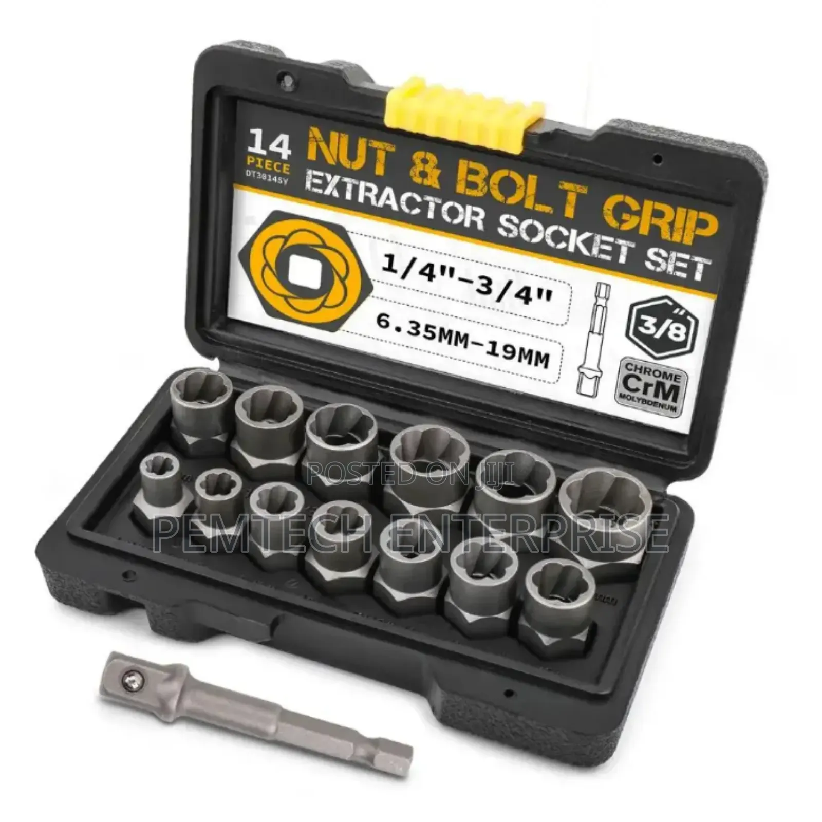 14-Piece Nut and Bolt Extractor Socket Set (Dt30145)