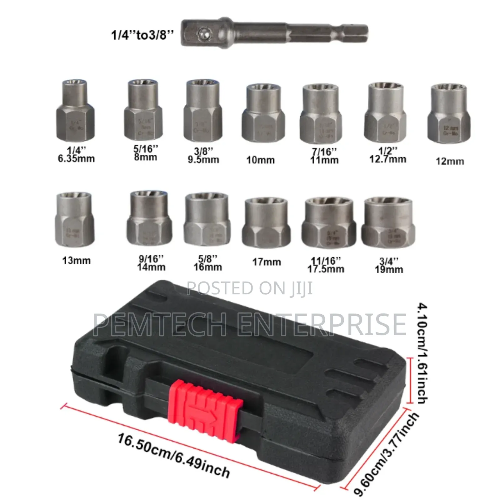 14-Piece Nut and Bolt Extractor Socket Set (Dt30145)