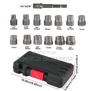 14-Piece Nut and Bolt Extractor Socket Set (Dt30145)