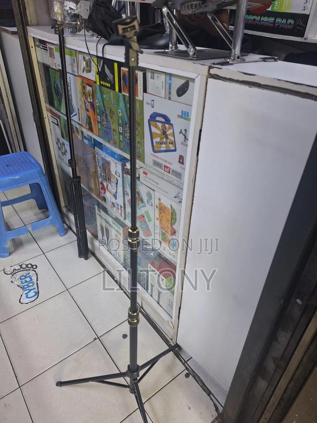 2mtrs Phone and Camera Tripod With Adjustable Clossing Rings - thumbnail 2