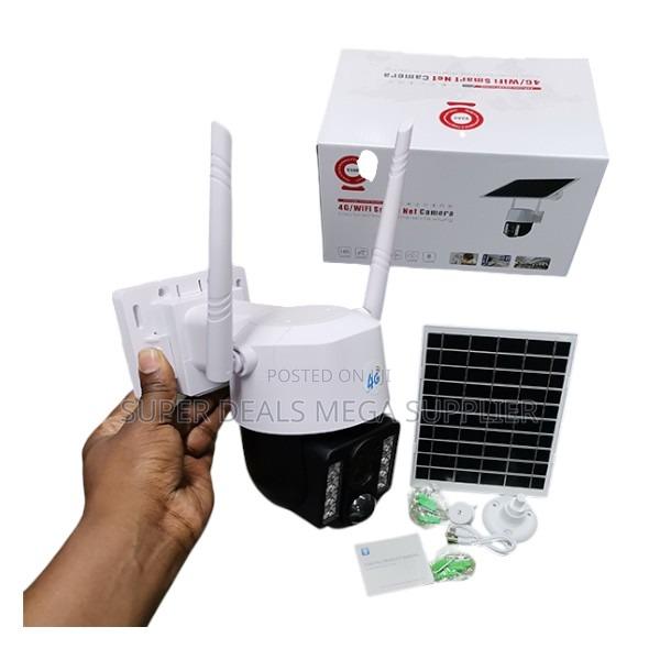 V380 Pro 12mp Outdoor 4g PTZ Solar CCTV Camera With Night Vision