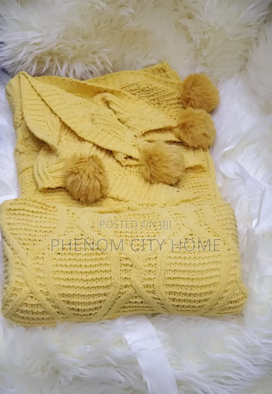 Nordic Quality Knitted Decor Throwblankets