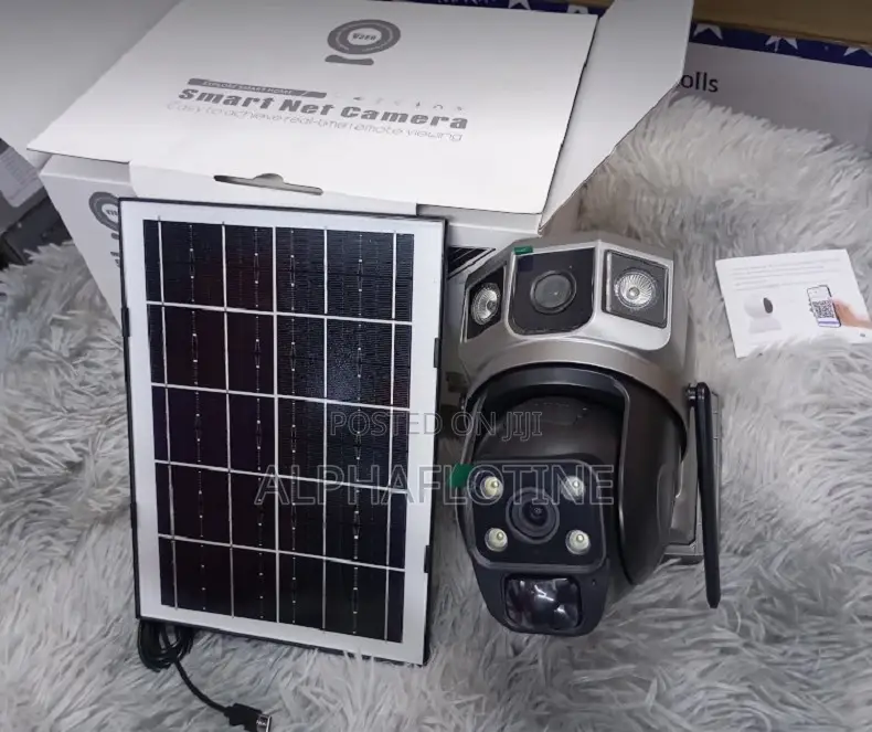 Wifi Enabled V380 Pro Solar-Powered Camera Duo Lens