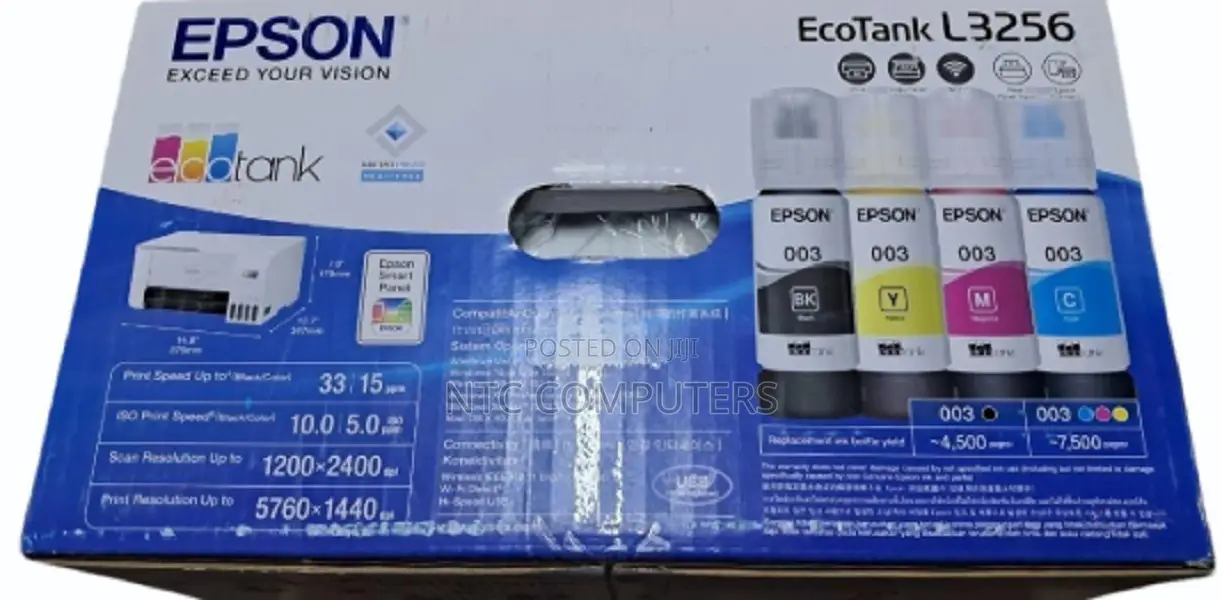 Epson Ecotank L3256 A4 Wi-Fi All-in-One Inktank Printer