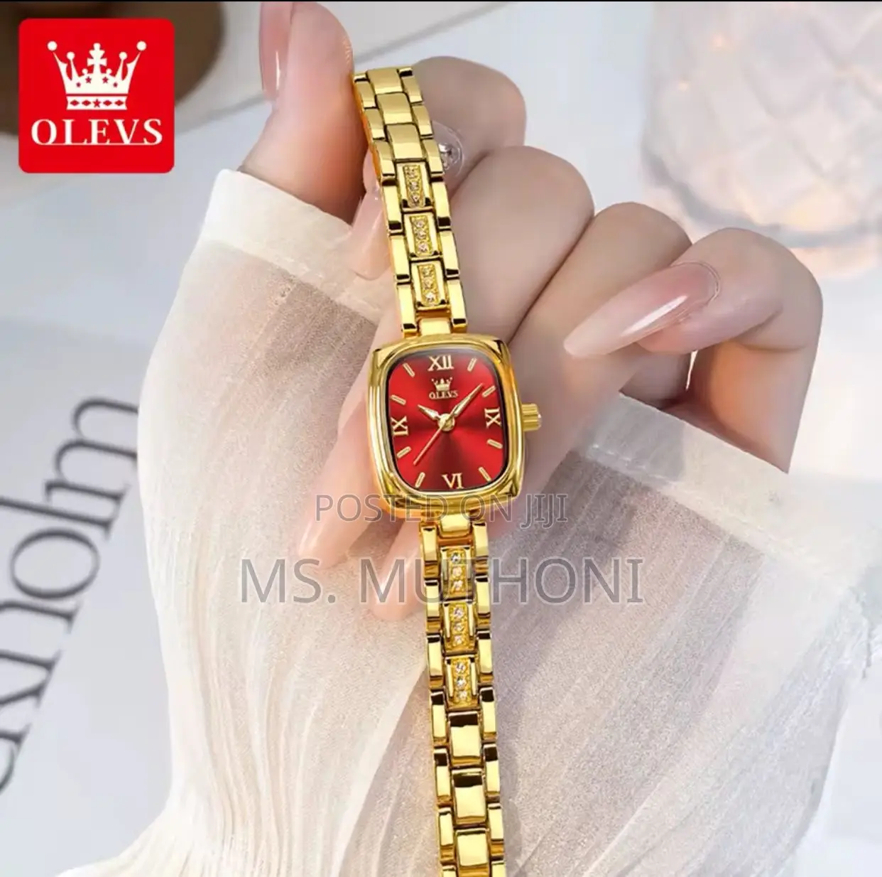 Minimalistic Luxury Jewel Ladies Waterproof Stainless Steel Watch
