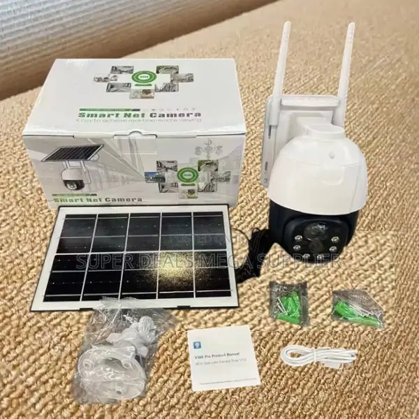 V380 Pro 12mp Outdoor Ptz 4g Solar Security Camera With Night Vision