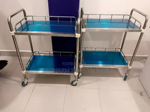 Instrument Trolley, Hospital Instrument Trolley, 2 Shelves