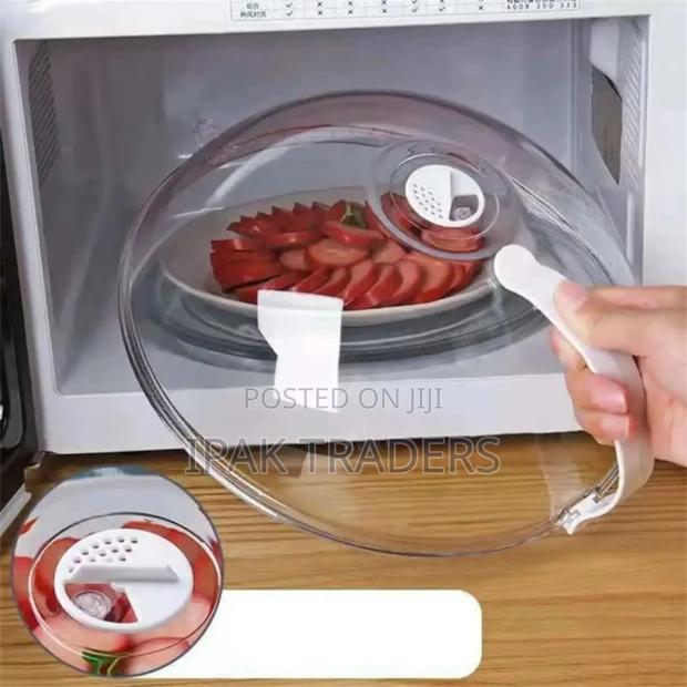 Microwave Food Cover -
High-Temperature Anti-Sputtering With Handle - main view