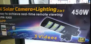 Ai Solar Camera + Lighting 2-in-1 With V380 With 2 Way Audio