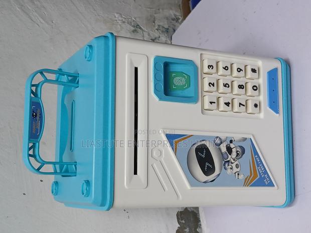 Smart Kids Atm Piggy Bank With Password Fingerprint Lock