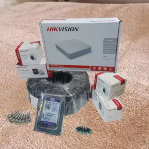 Complete Hikvision 4 Cameras 2mp DVR Kit With HDD and Accessories