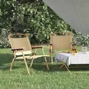 Outdoor Chair; Compact Outdoor Foldable Chair With Steel Support