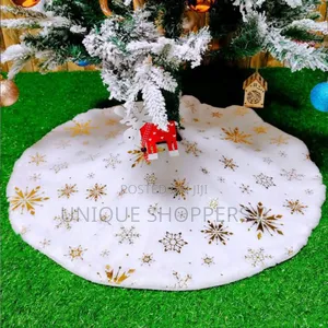 White *Christmas Tree Skirt* Price: 1350 Size 90 Cm Gold Pr