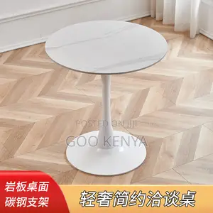 Home Dining Table; Circular Marble Coffee or Dining Table