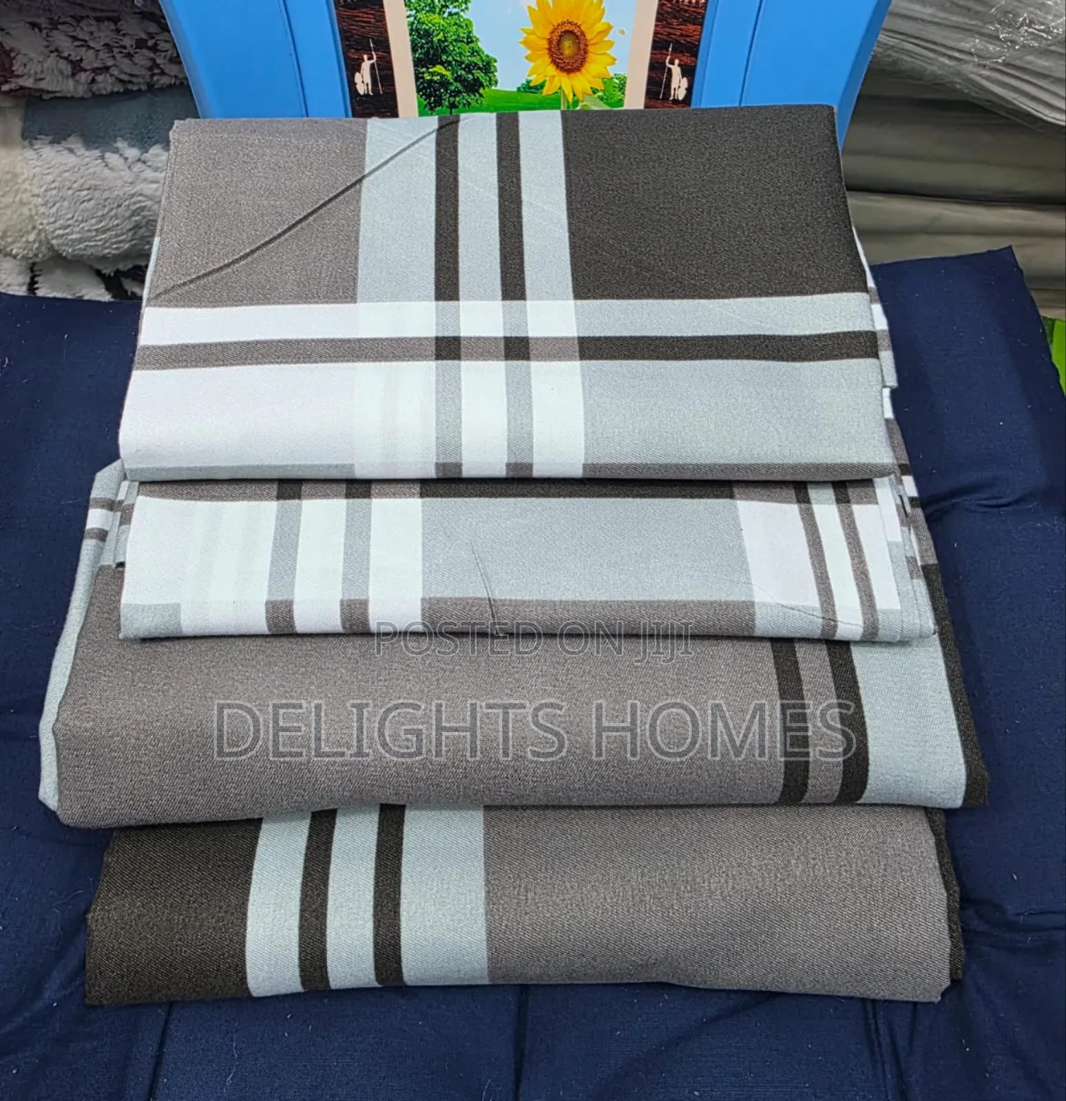 (4pcs) Both Printed Cotton Bedsheets-Sk