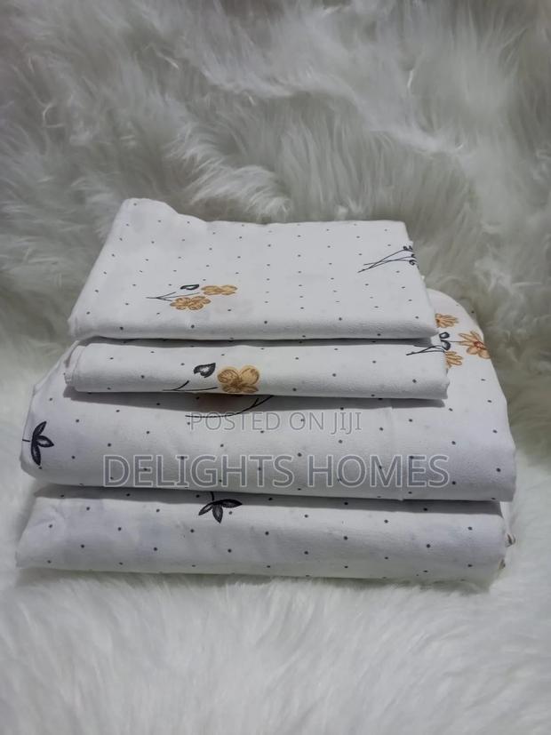 (4pcs) Both Printed Cotton Bedsheets-Sk - thumbnail 5