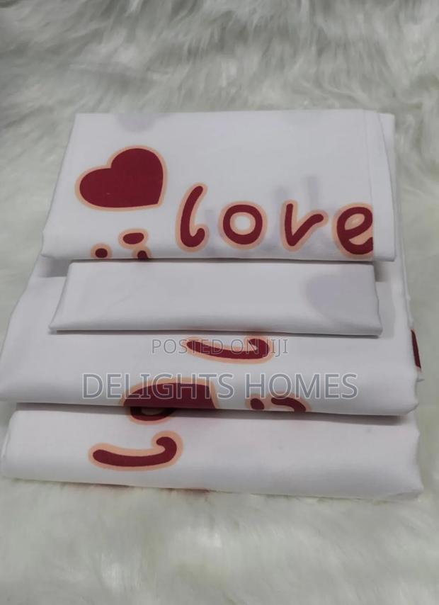 (4pcs) Both Printed Cotton Bedsheets-Sk - thumbnail 7