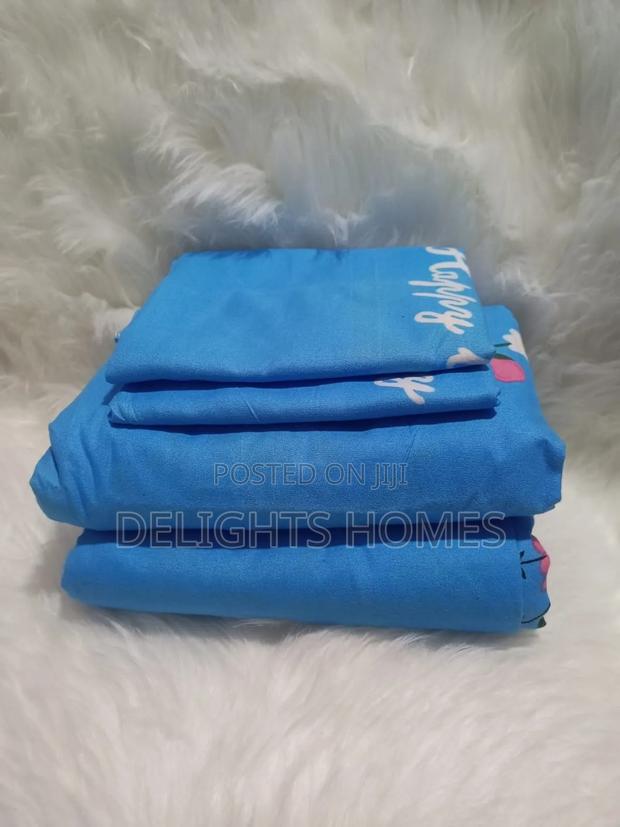 (4pcs) Both Printed Cotton Bedsheets-Sk - thumbnail 8
