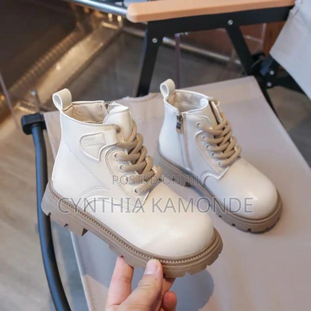 Shades: Black and Cream Kids Boots