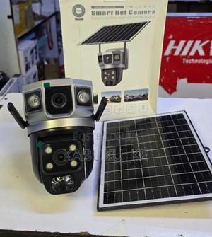 Dual Lens 4g Solar Camera 4mp Battery Powered Wireless 4g Solar Camera - main view