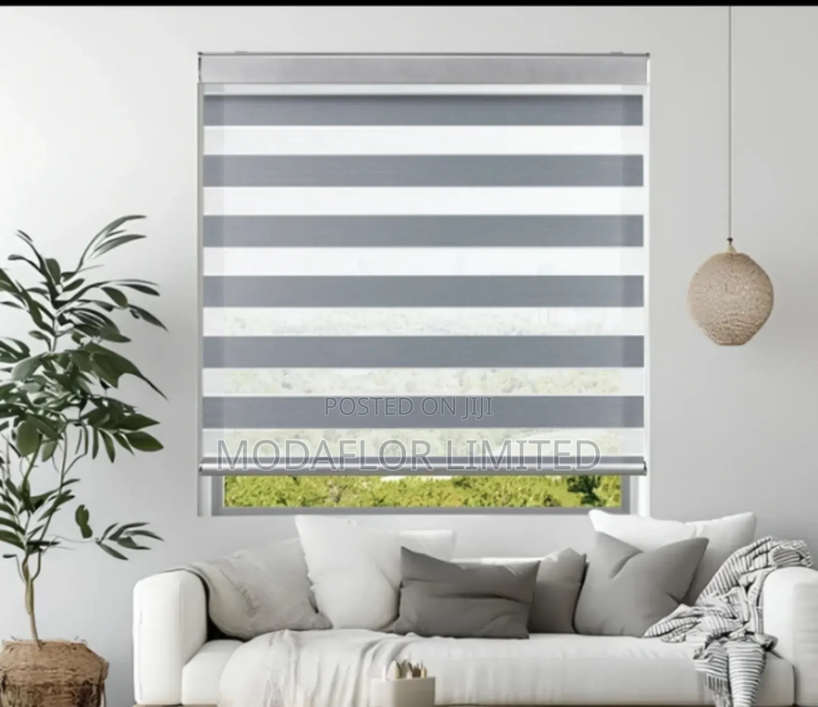 Modern Zebra Roller Blinds for Professional Spaces
