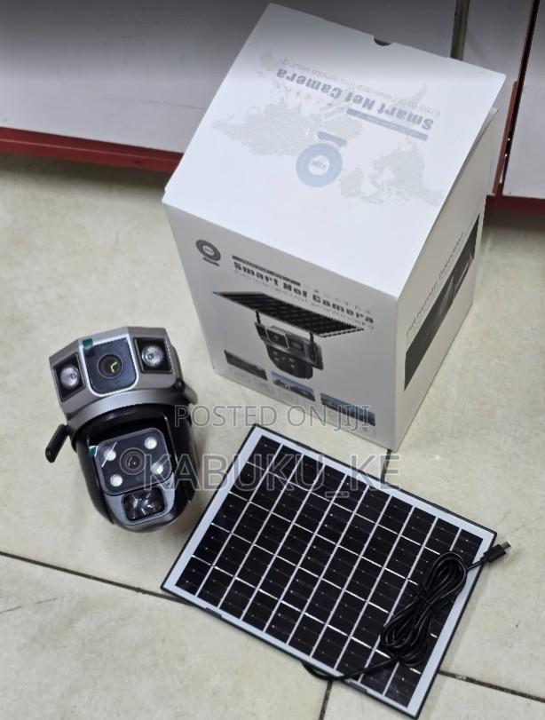4g Solar Outdoor CCTV Network PTZ Dual Lens 4g Solar Camera
