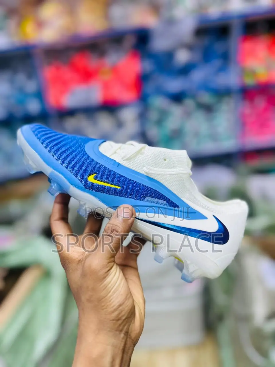 Nike Blue Phantom 6 Elite Soccer Cleats Football Boots