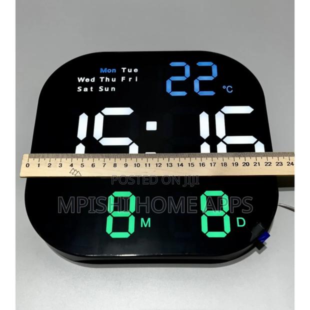 Square Digital Wall Clock 23cm × 23cm - thumbnail 5