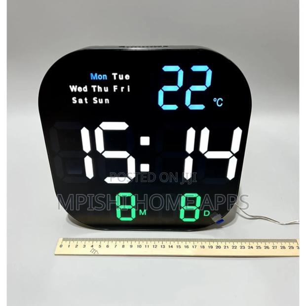 Square Digital Wall Clock 23cm × 23cm - thumbnail 6