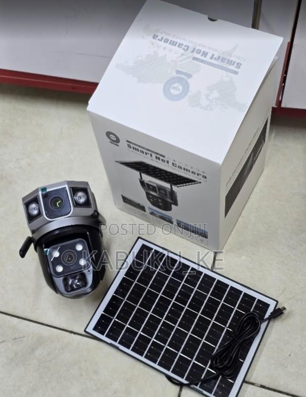 V380 Pro 4g Dual Lens Simcard Solar CCTV Camera With Audio