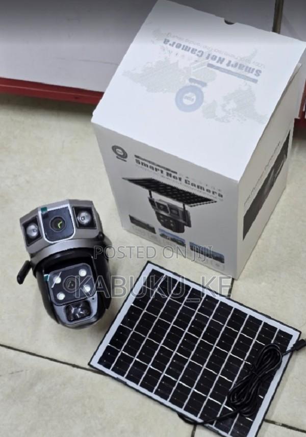 V380 Pro Dual Lens Solar Powered 4g Simcard Slot PTZ Camera
