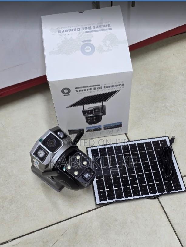 V380 Pro 4mp Dual Lens Solar Panel Security Simcard Camera Outdoor